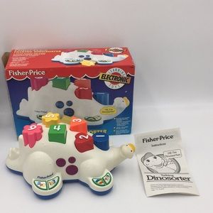 Rare 1994 Vintage Fisher-Price Talking Dinosorter Learning Electronic Toy 7640